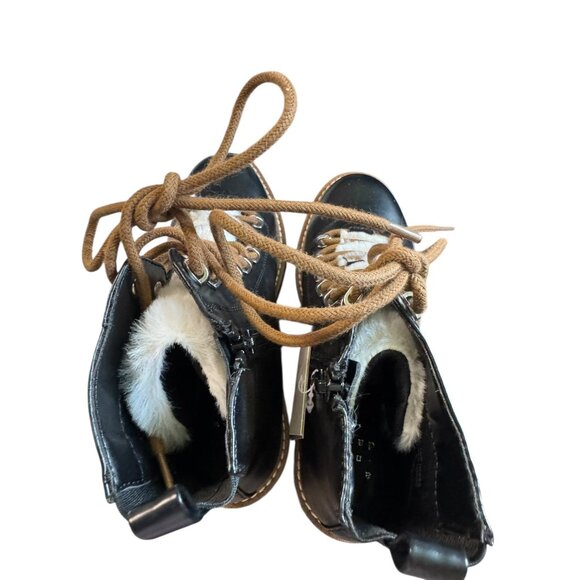 Women's Black Ankle Lace-Up Boots Sz 5 NWT - Picture 4 of 10